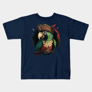 parrot pirate Kids T-Shirt